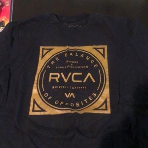 Black RVCA short sleeve tee